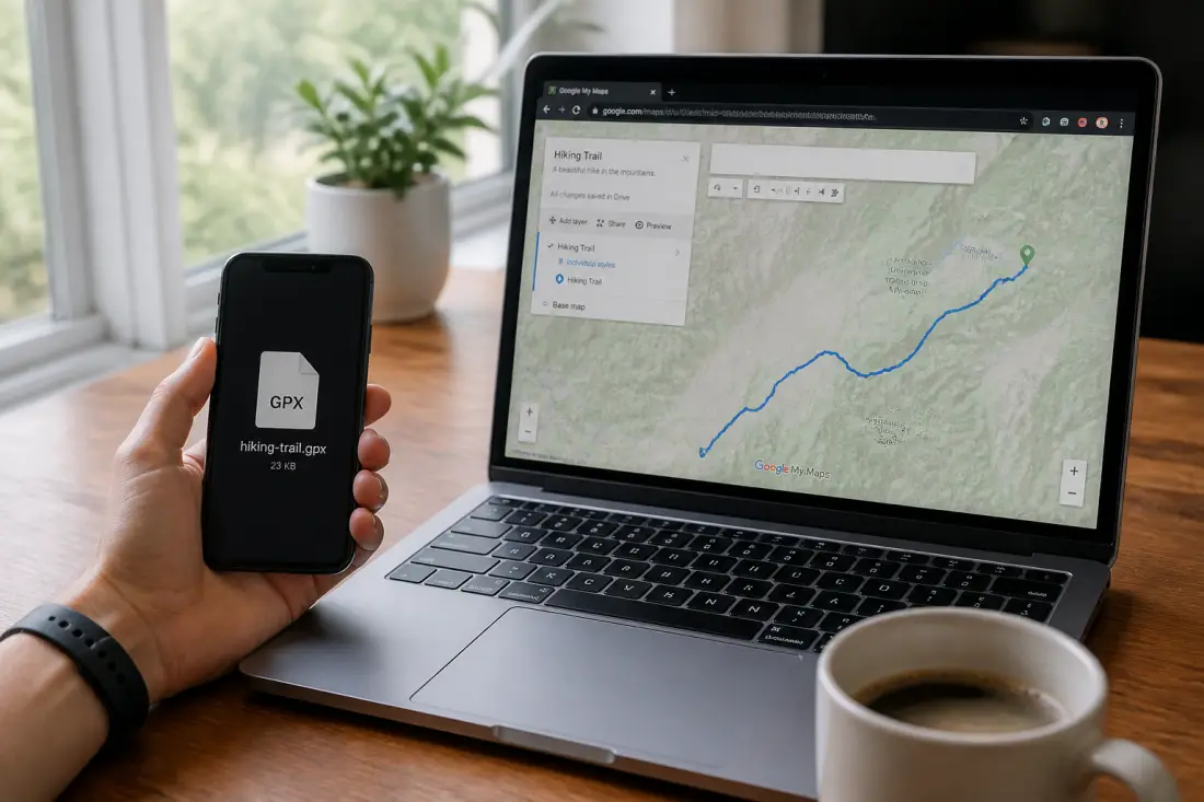 Comment ouvrir un fichier GPX avec Google Map ?