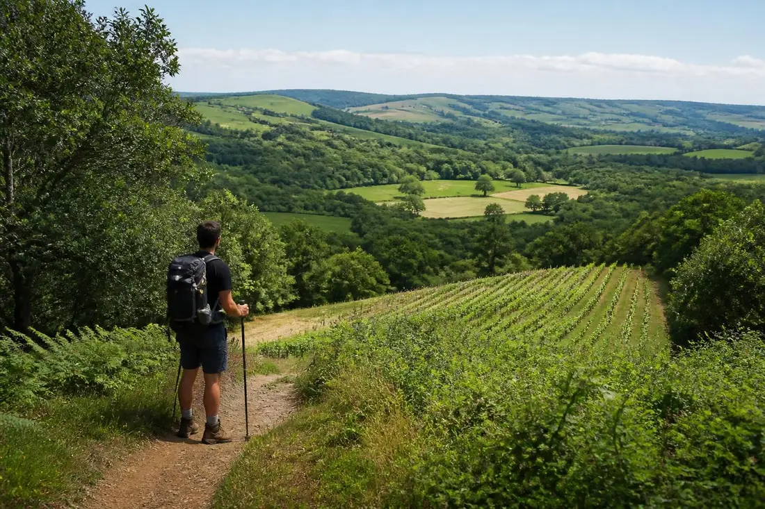 explorez le gr®46, un itinéraire de randonnée incontournable de tours à toulouse, traversant les magnifiques paysages d'indre-et-loire et de haute-garonne. parfait pour les amateurs de nature et d'aventure.