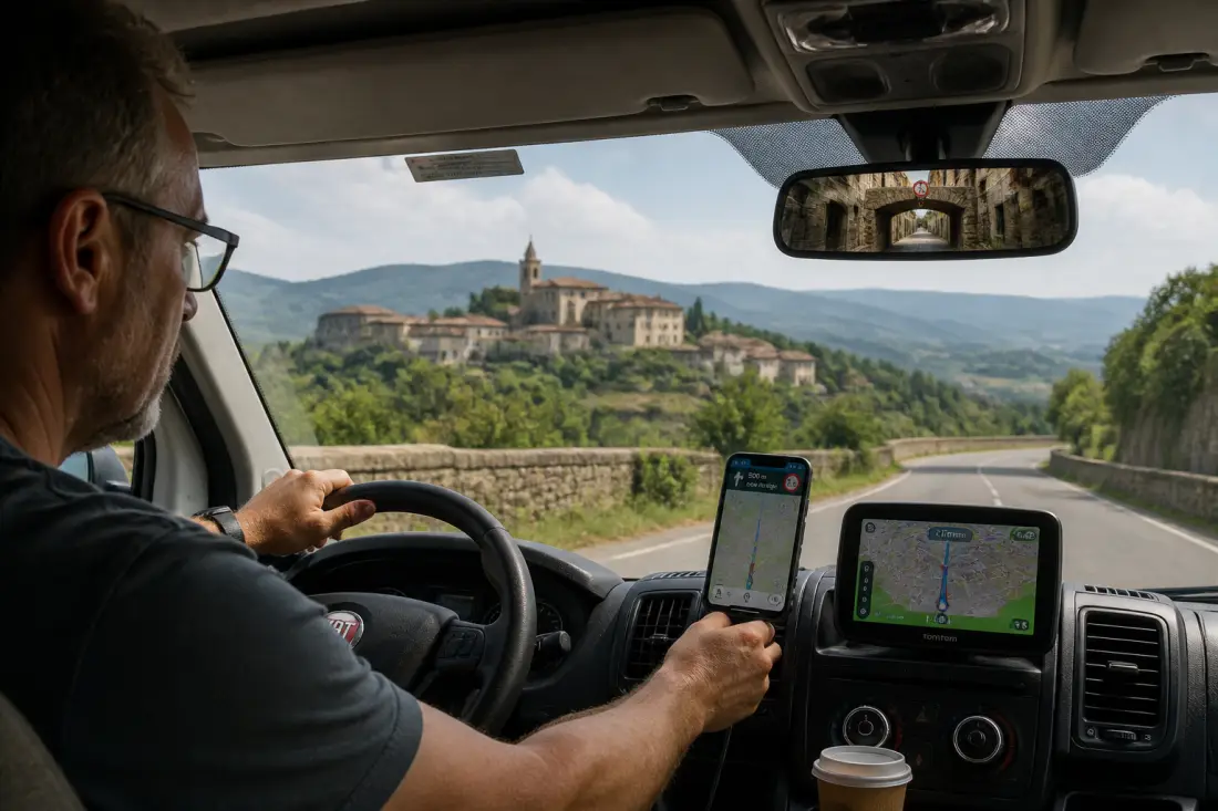 GPS camping-car Europe : cartes, gabarit et zones à télécharger
