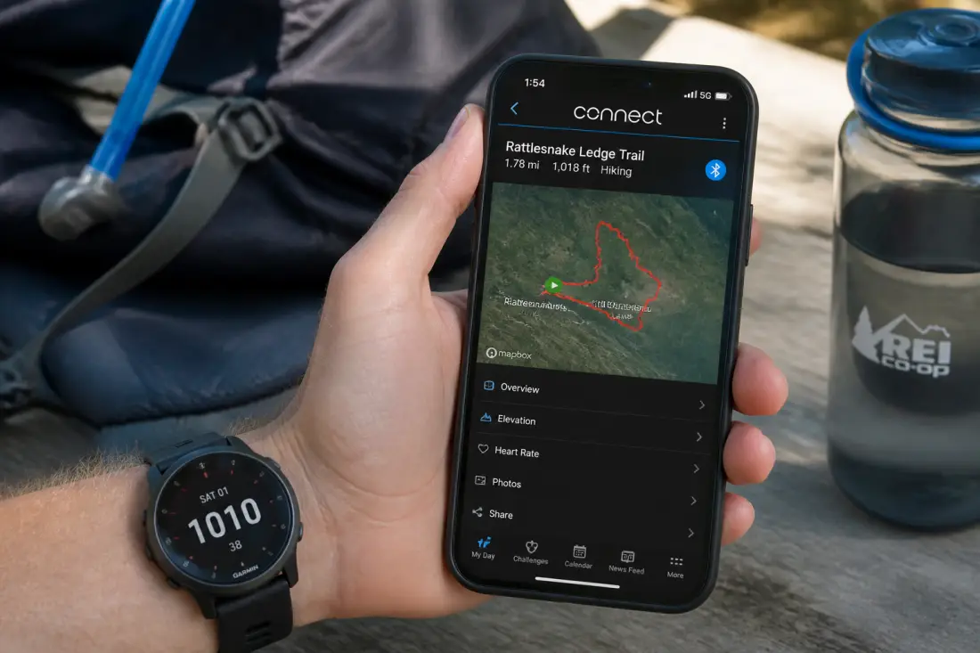 Importer une trace GPX sur Garmin : méthode simple
