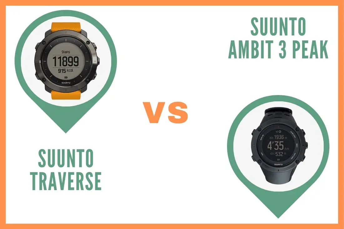 Montre Suunto Traverse ou Suunto Ambit 3 peak comparatif