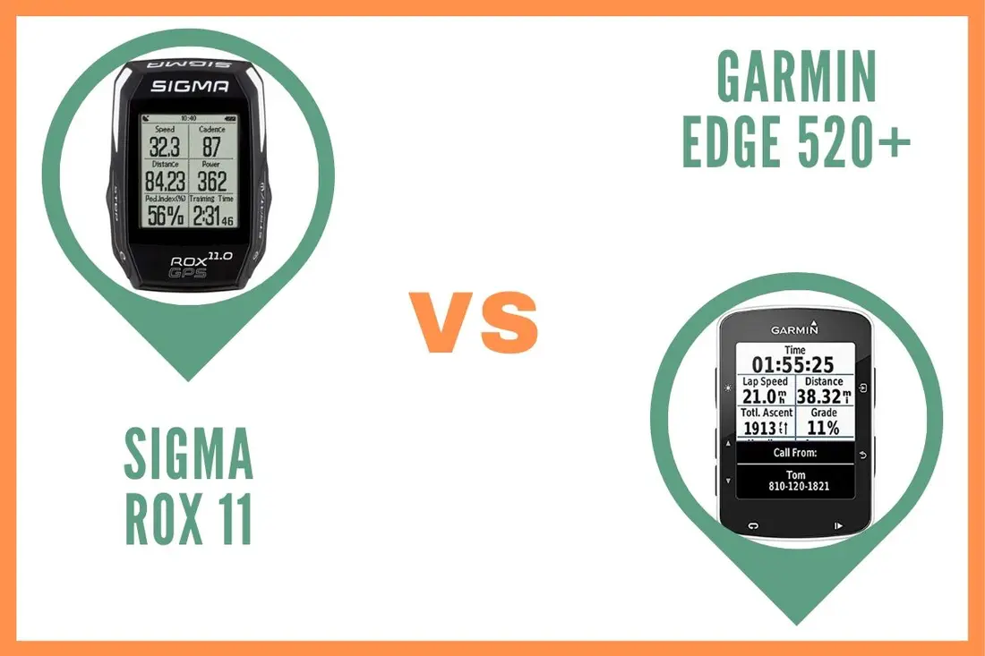 Sigma Rox 11 ou Garmin Edge 520 Plus Comparatif